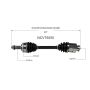 GSP NCV75055 11-13 Kia Sportage (2.0 - AWD) CV Axle Assembly  - Front Right