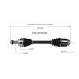 GSP NCV75056 09-13 Kia Sportage (2.0, 2.4, 2.7 - AWD) CV Axle Assembly  - Front Right