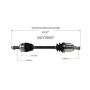 GSP NCV75057 11-13 Kia Sportage (2.0) CV Axle Assembly  - Front Left
