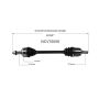 GSP NCV75058 Hyundai, Kia (2.0, 2.4) CV Axle Assembly  - Front Left