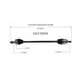 GSP NCV75059 09-13 Kia Sportage (2.0, 2.4, 2.7 - FWD) CV Axle Assembly  - Front Right