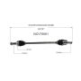 GSP NCV75061 09-16 Kia Sportage CV Axle Assembly  - Rear Left