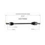 GSP NCV75062 Hyundai, Kia CV Axle Assembly  - Rear Right