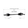 GSP NCV75064 Kia (2.0) CV Axle Assembly  - Front Left