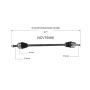 GSP NCV75066 Kia (2.0) CV Axle Assembly  - Front Right
