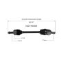 GSP NCV75069 Kia CV Axle Assembly  - Front Left