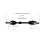 GSP NCV75072 Kia CV Axle Assembly  - Front Left