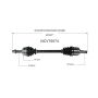 GSP NCV75074 13-17 Kia Rio CV Axle Assembly  - Front Left