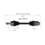 GSP NCV75075 16-18 Kia Sorento (2.0, 3.3 - AWD/FWD) CV Axle Assembly  - Front Right