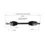 GSP NCV75077 16-18 Kia Sorento (2.4) CV Axle Assembly  - Front Left