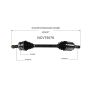 GSP NCV75078 Hyundai, Kia (2.4) CV Axle Assembly  - Front Left