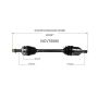 GSP NCV75080 Hyundai, Kia (2.4 - AWD/FWD) CV Axle Assembly  - Front Left