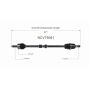 GSP NCV75081 Kia (2.0) CV Axle Assembly  - Front Right