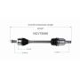 GSP NCV75088 Hyundai, Kia (2.4) CV Axle Assembly  - Front Left