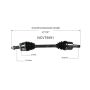 GSP NCV75091 Hyundai, Kia CV Axle Assembly  - Front Left