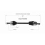 GSP NCV75099 13-17 Kia Rio CV Axle Assembly  - Front Left
