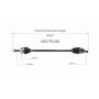 GSP NCV75100 13-17 Kia Rio CV Axle Assembly  - Front Right