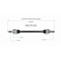 GSP NCV75103 Hyundai CV Axle Assembly  - Rear Right