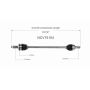 GSP NCV75104 16-20 Kia Sorento (2.0, 2.4, 3.3) CV Axle Assembly  - Rear Right
