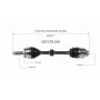 GSP NCV75106 15-21 Kia Sedona CV Axle Assembly  - Front Right