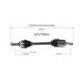 GSP NCV75504 01-04 Kia Spectra (1.8) CV Axle Assembly  - Front Left