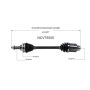 GSP NCV75505 Kia CV Axle Assembly  - Front Right