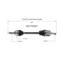 GSP NCV75507 01-05 Kia Rio CV Axle Assembly  - Front Left