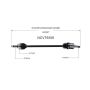 GSP NCV75508 01-05 Kia Rio CV Axle Assembly  - Front Right