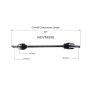 GSP NCV75509 01-05 Kia Rio CV Axle Assembly  - Front Right