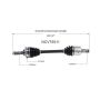GSP NCV75511 02-05 Kia Sedona CV Axle Assembly  - Front Left