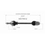 GSP NCV75512 02-05 Kia Sedona CV Axle Assembly  - Front Right