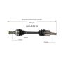 GSP NCV75515 Kia (1.8) CV Axle Assembly  - Front Left