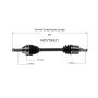 GSP NCV75521 Hyundai, Kia (2.5, 2.7) CV Axle Assembly  - Front Left