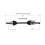 GSP NCV75536 03-09 Kia Sorento CV Axle Assembly  - Front Left