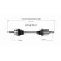 GSP NCV82002 14-18 Jeep Cherokee (2.4, 3.2 - AWD/FWD) CV Axle Assembly