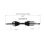 GSP NCV82016 02-07 Jeep Liberty (3.7) CV Axle Assembly  - Front Left