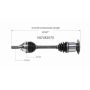 GSP NCV82075 92-01 AM General Hummer CV Axle Assembly  - Front Right