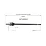 GSP NCV82504 Jeep (4WD) CV Axle Assembly  - Front Right