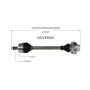 GSP NCV83000 03-05 Land Rover Range Rover CV Axle Assembly  - Rear