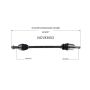 GSP NCV83003 11-15 Land Rover LR2 CV Axle Assembly  - Rear