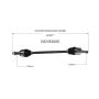 GSP NCV83005 08-10 Land Rover LR2 CV Axle Assembly  - Rear