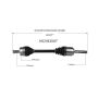 GSP NCV83007 06-12 Land Rover Range Rover CV Axle Assembly  - Rear Left