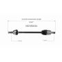 GSP NCV83034 Land Rover CV Axle Assembly  - Rear Right