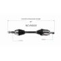 GSP NCV83035 Land Rover CV Axle Assembly  - Front Left