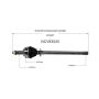 GSP NCV83520 95-98 Land Rover Range Rover SE CV Axle Assembly  - Front Left