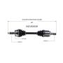 GSP NCV83528 Land Rover CV Axle Assembly  - Front Left