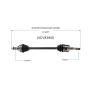 GSP NCV83900 02-05 Land Rover Freelander CV Axle Assembly  - Rear