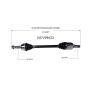 GSP NCV99023 17-19 Tesla S CV Axle Assembly  - Front Left
