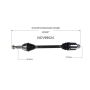 GSP NCV99024 17-19 Tesla S CV Axle Assembly  - Front Right
