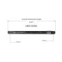 GSP NEX12002 Chrysler, Dodge, Mitsubishi, Ram... (4WD) CV Intermediate Shaft  - Front Right